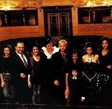 Foto di gruppo sul set di Opera
