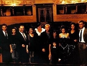 Foto di gruppo sul set di Opera