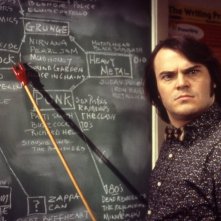L'irresistibile Jack Black in una scena di School of Rock