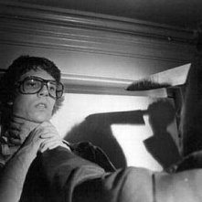 John Michael Graham e Nick Castle (di spalle) in un'immagine promozionale per Halloween