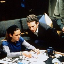Darren Aronofsky e Jennifer Connelly sul set di Requiem for a Dream