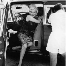 Marilyn Monroe sul set di A qualcuno piace caldo