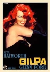 Rita Hayworth nel manifesto italiano di Gilda