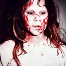 Linda Blair sul set de L'esorcista