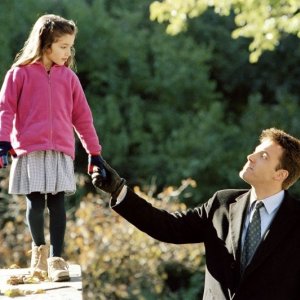Ben Affleck e Raquel Castro in una scena del film Jersey Girl