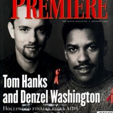 Tom Hanks e Denzel Washington sulla cover del magazine Premiere dedicata a Philadelphia