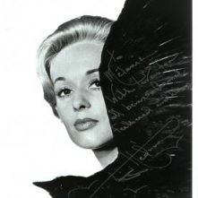 Una foto di Tippi Hedren promozionale per 'Gli uccelli', autografata dall'attrice