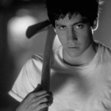 Jake Gyllenhaal in una scena di Donnie Darko