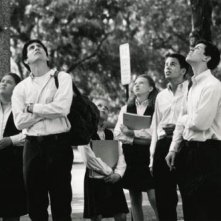 Jake Gyllenhaal in una sequenza del film Donnie Darko