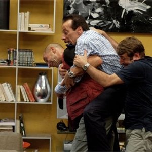 Aldo, Giovanni e Giacomo in una scena di Tu la conosci Claudia?