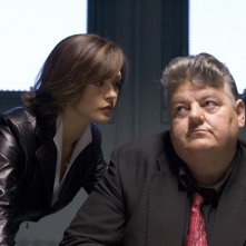 Catherine Zeta Jones e Robbie Coltrane in una scena di Ocean's Twelve