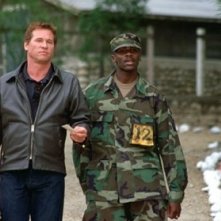 Derek Luke con Val Kilmer in una scena di Spartan