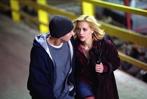 Eminem e Brittany Murphy in una scena di 8 Mile