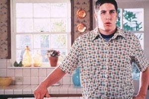 Jason Biggs in una scena di American Pie