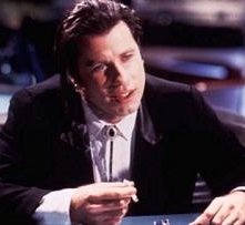 John Travolta in una scena di Pulp Fiction