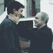 Luca Zingaretti e Corrado Fortuna in una scena del film Alla luce del sole