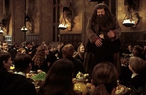 Robbie Coltrane in una scena di Harry Potter e la camera dei segreti
