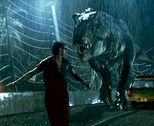 Jeff Goldblum in una scena di Jurassic Park