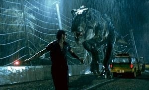 Jeff Goldblum in una scena di Jurassic Park