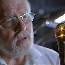 Richard Attenborough in una scena di Jurassic Park