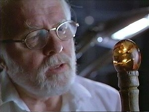 Richard Attenborough in una scena di Jurassic Park