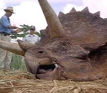 Una scena di Jurassic Park
