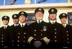 Bernard Hill in una scena di Titanic
