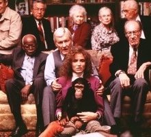 Cameron Diaz e Orson Bean in una scena di Essere John Malkovich