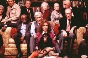 Cameron Diaz e Orson Bean in una scena di Essere John Malkovich