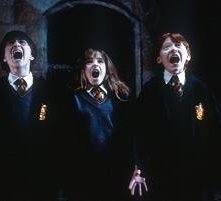 Daniel Radcliffe Emma Watson E Rupert Grint In Una Scena Di Harry Potter E La Pietra Filosofale 5678