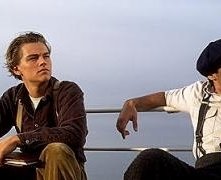 Leonardo DiCaprio e Danny Nucci in una scena di Titanic