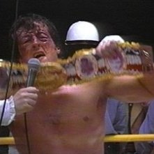 Sylvester Stallone in una sequenza di Rocky II