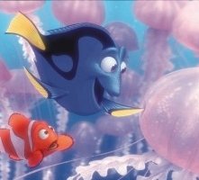 La simpatica pesciolina Doris in una scena di Alla ricerca di Nemo