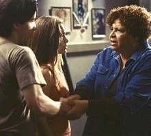 Gina Philips, Justin Long e Patricia Belcher in una scena di Jeepers Creepers - Il canto del diavolo