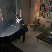 Jamie Foxx in una scena del biopic Ray