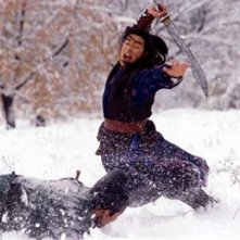 Takeshi Kaneshiro in una sequenza del film La foresta dei pugnali volanti