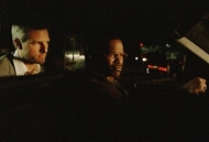 Tom Cruise e Jamie Foxx in una scena di Collateral