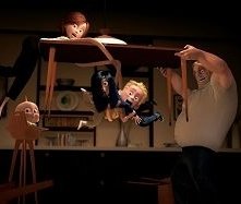 Una scena di Gli incredibili