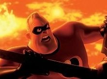 Una scena di Gli incredibili