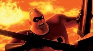 Una scena di Gli incredibili