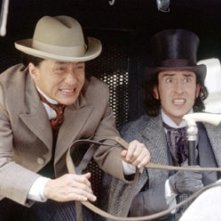 Jackie Chan con Steve Coogan in una scena de Il giro del Mondo in 80 giorni