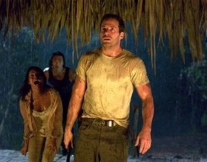 Salli Richardson, Karl Yune e Johnny Messner in una scena di Anaconda: alla ricerca dell'orchidea maledetta