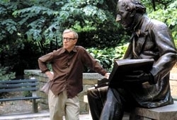 Woody Allen sul set di Anything Else