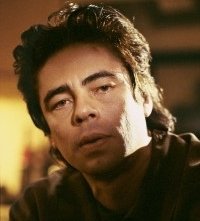 Benicio del Toro nel film The Hunted