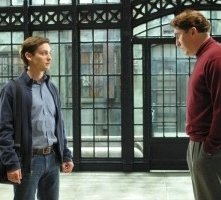 Tobey Maguire e Alfred Molina in una scena di Spider-Man 2