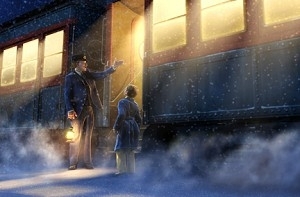 Una bella scena di Polar Express