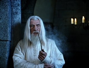 Gandalf in una scena de Il Signore degli Anelli - il Ritorno del Re