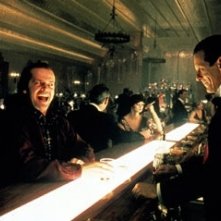 Jack Nicholson e Joe Turkel in una scena di Shining