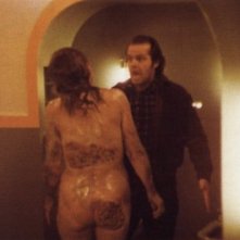Jack Nicholson in una scena di Shining di Stanley Kubrick
