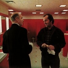 Philip Stone e Jack Nicholson in una scena di Shining